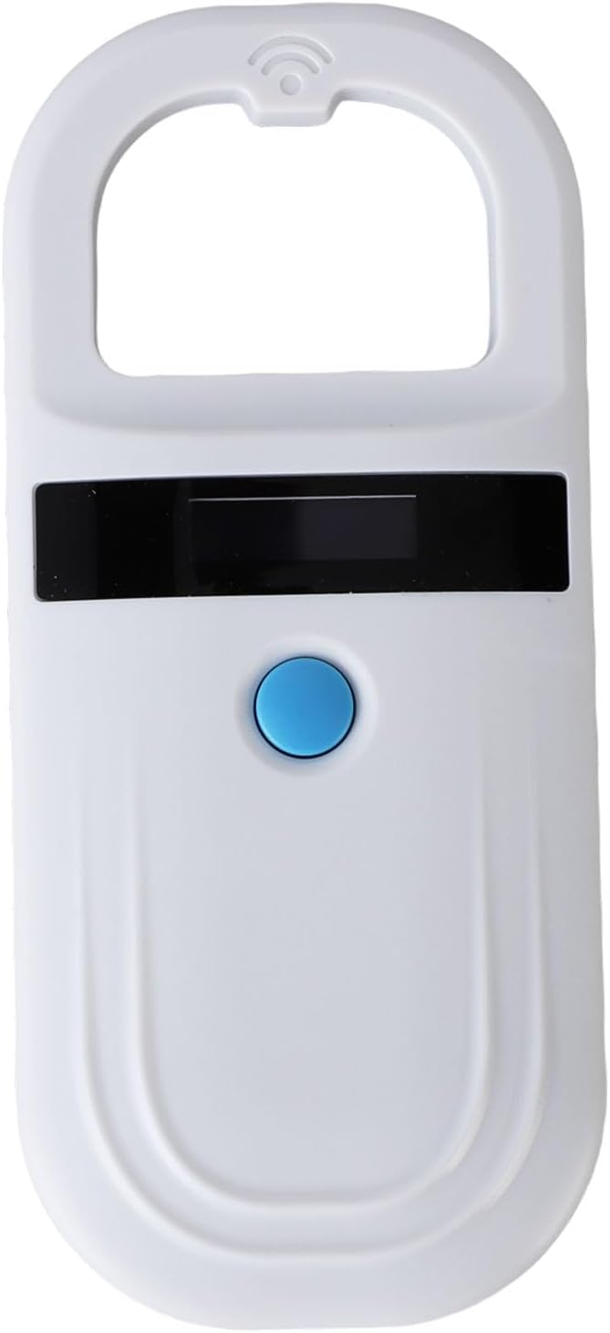 Handheld Microchip Scanner for Pets, Rechargeable Bluetooth Animal Chip Reader with 1000 Record Storage, Supports EMID & FDXB, High Brightness OLED Display (Style 1)