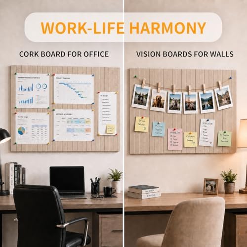 48" x 36" Large Felt Bulletin Board Tiles 12 Pack Corkboard Taupe