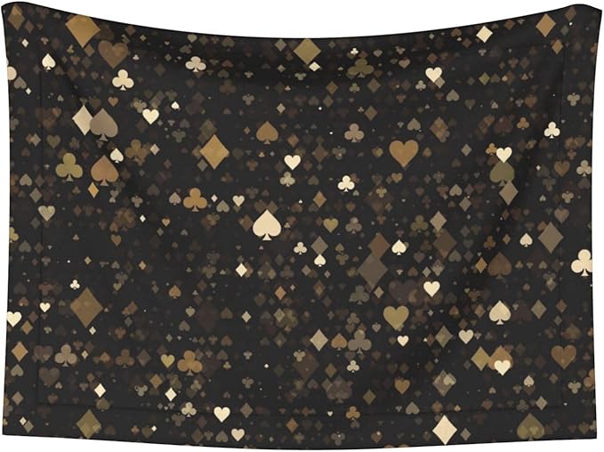 Casino Print Soft Plush Pet Blanket, Washable Dog Blanket, Cat Fleece Throw, Puppy Bed Crate Mat & Sofa Couch Protector - Small