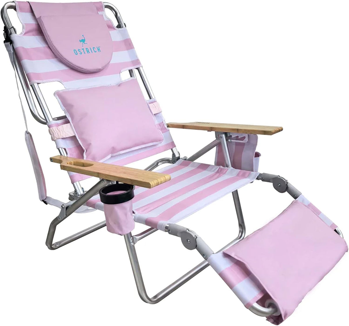 Ostrich The Deluxe 3N1 Lightweight Lawn Beach Reclining Lounge