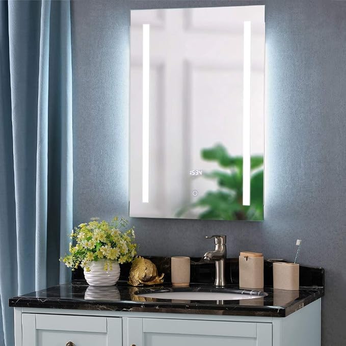 LED Bathroom Mirror with Demister Pad and Touch Switch