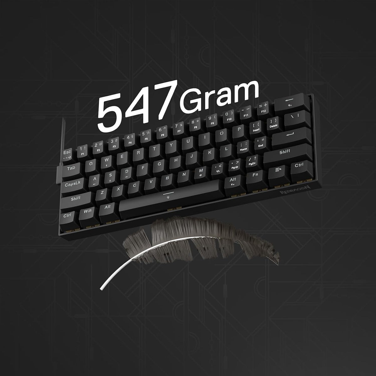 Redragon K617 HE Wired Hall-Effect Rapid Trigger Magnetic Gaming Keyboard