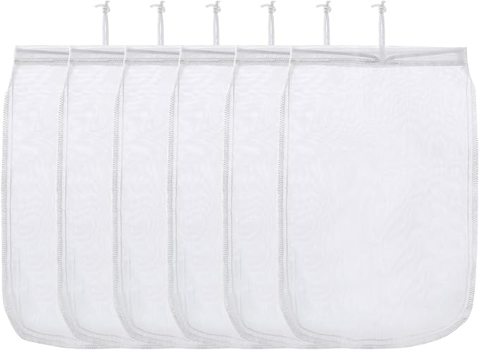 ALEGI Aquarium Filter Media Bag Extra Fine, Reusable 180 Micron Drawstring Mesh
