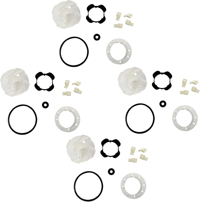 HQRP 4-Pack Washer Agitator Dogs Cam Repair Kit compatible with Inglis IJ43001 IK45000 IL45000 IM43000 IP42000 IS42000 IS43000 ITW4300SQ0 ITW4700YQ1 IV46000 IV46001 IV48000 IV48001