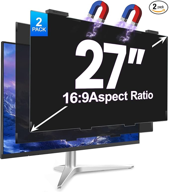 2Pack Magnetic 27 Inch Privacy Screen