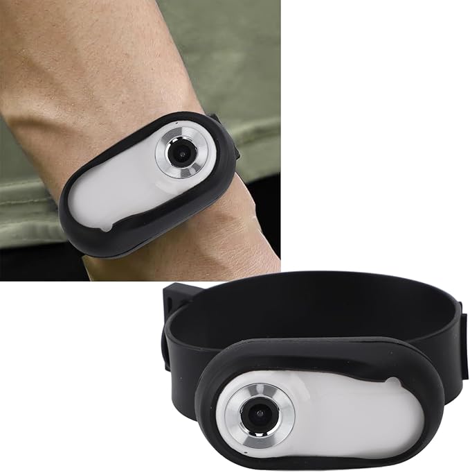 Sorandy Pet Sport Camera, 1080P Dog Tracker Collar, Upgrade 360° Rotating Cat Camera Collar with 6 Layer Optical Glass Lens, 170° Wide Angle Video Image, 2‑3 Hours Working Time