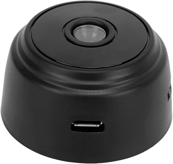 Mini Security Camera with Magnetic Back, HD 1080P Wireless Camera for Indoor & Outdoor Security, Small Nanny Cam for Pet, Baby, Home (Black)