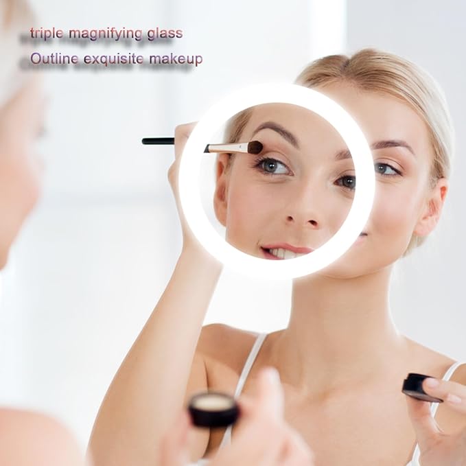 Smart Lighted Bathroom Mirror for Wall，Bathroom Mirror