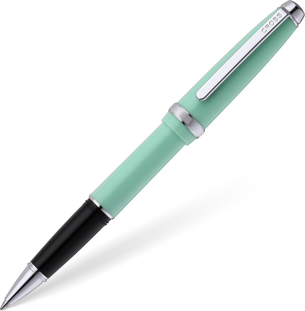 Cross Lume Seafoam Polished Chrome Ballpoint Pen, Medium Point, Black Ink