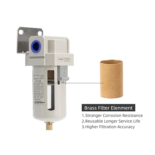 Industrial Air Dryer Filter 1/2”NPT, Air Compressor Water Separator, Air