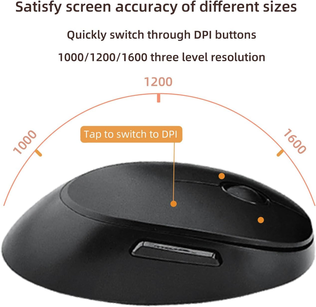 Wireless Keyboard and Mouse Combo, Retro Typewriter Style Keyboard with Round Keycaps, 2.4GHz Dropout-Free Connection Mouse with,Computer PC Desktops Laptop WindowsxP/7/8/10 (Black)