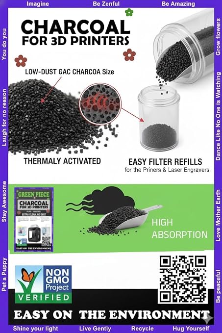 Activated Carbon for 3D Printers & Laser Engravers – Thermally Activated