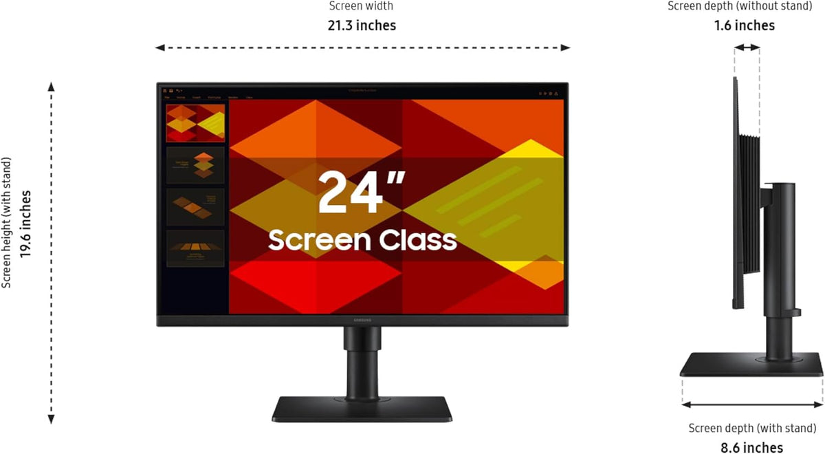 Samsung 24” (S40GD) Borderless Business Monitor with IPS Panel