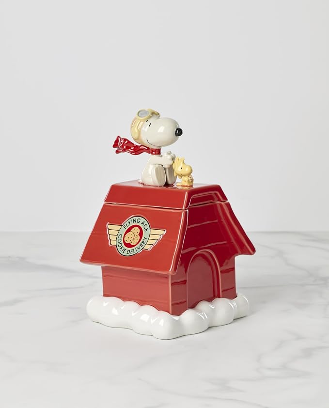 Lenox Chef Snoopy Figural Cookie Jar