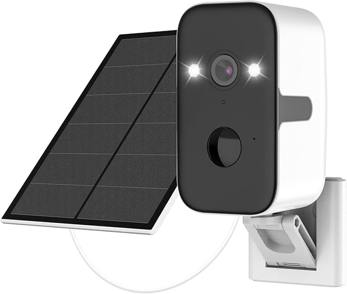 VSTARCAM 2K Solar Security Camera Wireless Outdoor, Free Cloud & SD Storage, No-Drill Magnetic Mount, 5G/2.4G Dual-Band WiFi 6, Motion Alerts, 6-Month Battery, Color Night Vision, IP66, 2-Way Talk