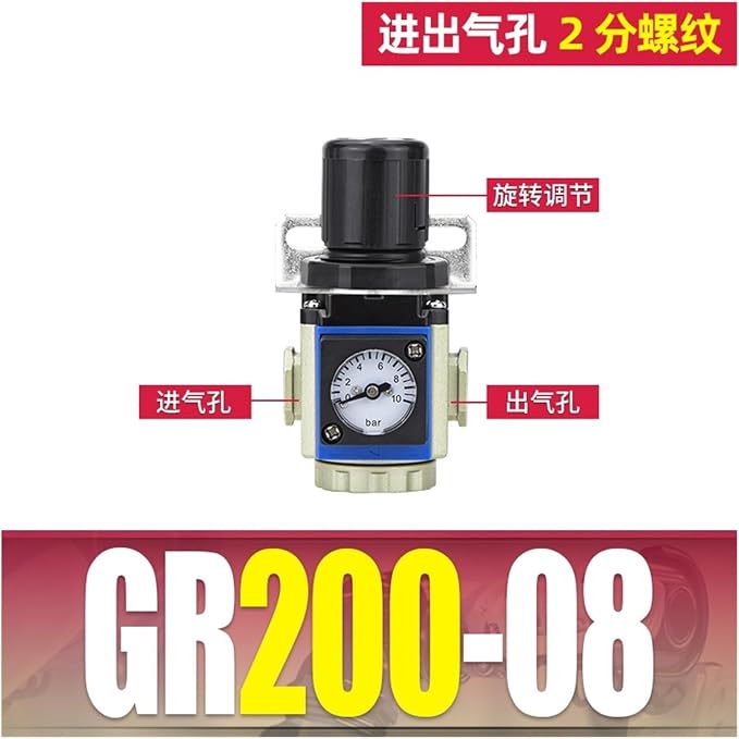 Gas Source Processor Pressure regulating Valve Two-Piece GFC200-08 Filter