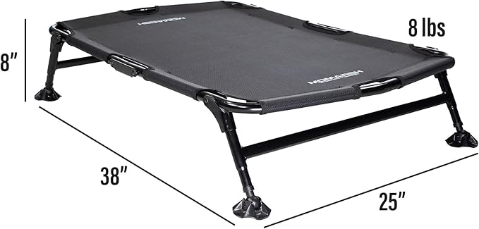 Momarsh Home Cot Breeze Elevated Pet Bed | Non Slip Feet with Breathable Mesh | Portable Dog Cot | Hot Spot Reducing | All in One Large Dog Bed for Indoor and Outdoor Use
