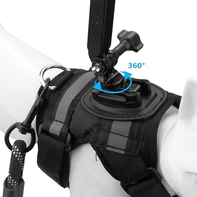 Lightweight Cat Wearable Camera Rig For Dual For Action Cams With Support Frame And 1/4 Adapter For Unique Feline Point Of View Footage