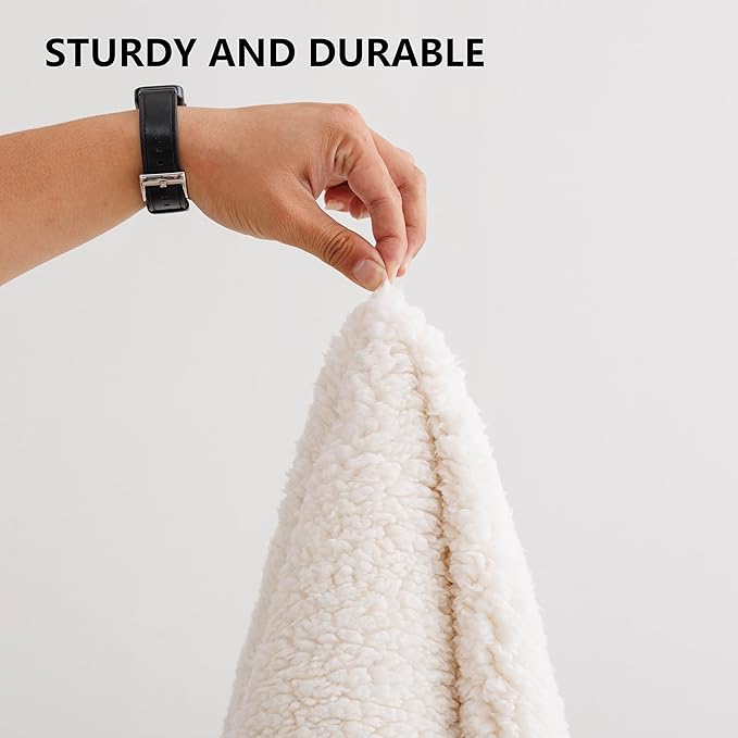 Waterproof Dog Blanket for Large Dog, Leak Proof Pet Sherpa Couch Throw Blankets for Cat, Reversible Sofa Bed Protector Machine Washable-40 x50,Darkgrey