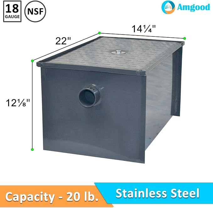 20 LB Carbon Steel Grease Trap Interceptor