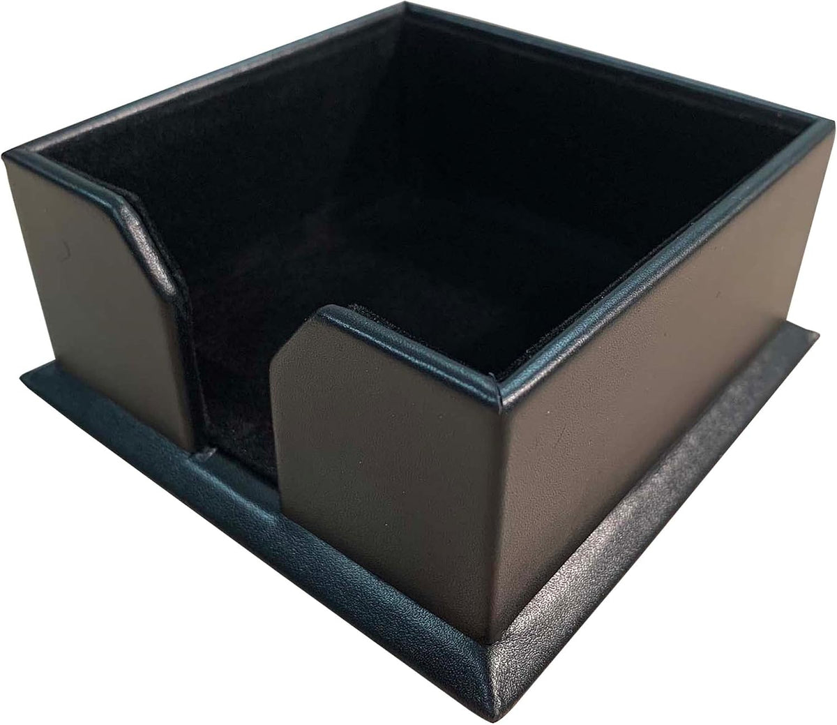 Dacasso A1075 Black 3" x 3" Leather Note Holder