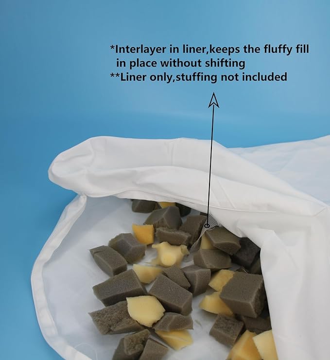 Dog Bed Fill Liner Replacement with Inter Layer Not Waterproof Stuffing Inner Liner Only 36x27 Inch