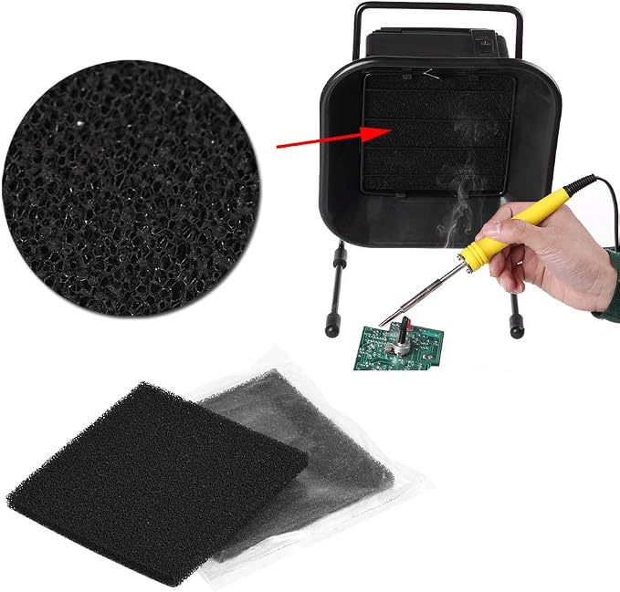 10pcs Activated Carbon Filter 13cm x 13cm Efficient Fume Extractor