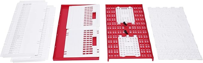 Racing Pigeon Carrier Box, Plastic Transportation Pigeon Cage, Folding Pigeon Training Release Cage with 2 Side Doors + 2 Top Department