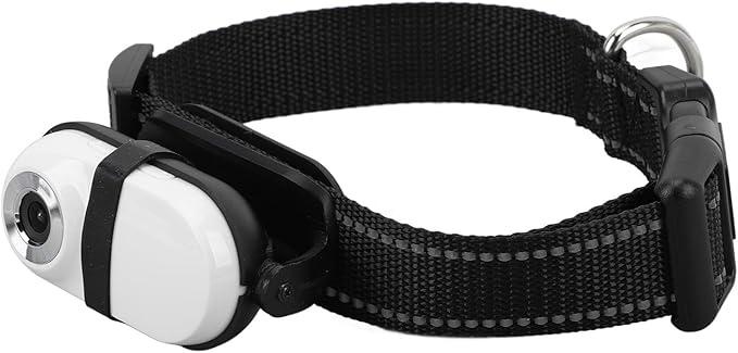 SUNGOOYUE Pet Collar Camera, 1080P HD Video Recording Adjustable Angle View with Back, for Dogs Cats Indoor Outdoor Travel Adventure (128GB)