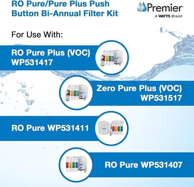 Watts Premier Bi-Annual RO Pure Plus 2-Pack Filtration Kit