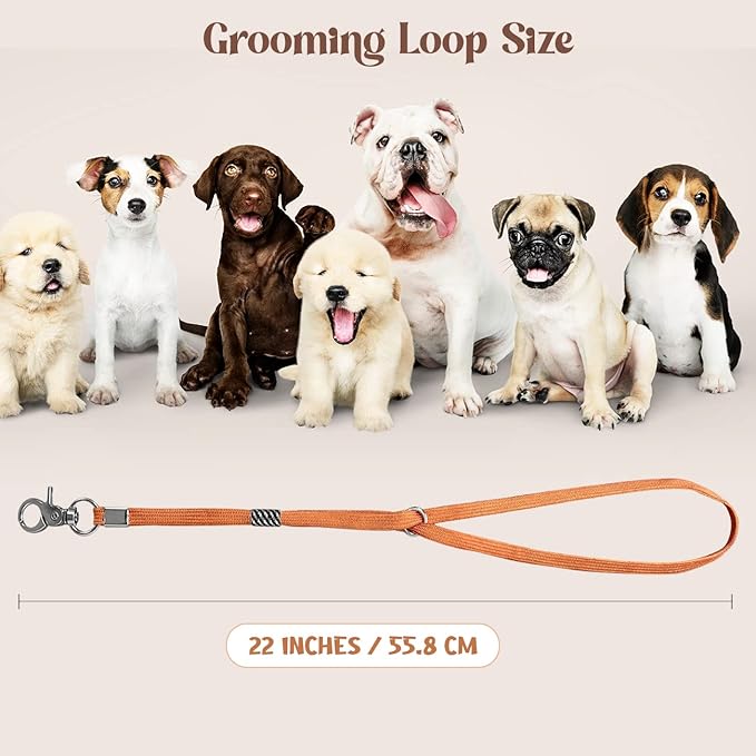 Pet Grooming Loop for Dogs - Nylon Restraint Noose Adjustable Slip Rope Dog Grooming Supplies for Dog Grooming Arm and Pet Grooming Table - 5 Pack
