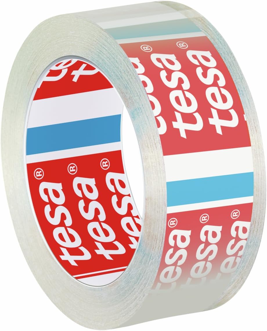 tesafilm Desk Dispenser for Adhesive Tape- Black Includes 1 roll of tesafilm Eco and Clear 10 m x 15 mm
