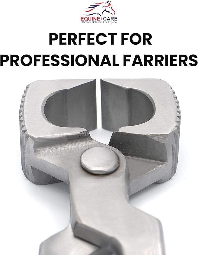 Equine Care 14-Inch Horseshoe Puller & Hoof Spreader Tool | Professional Serrated Jaw Farrier Pliers | Chrome Vanadium Steel, Rust-Resistant | Ideal for Farriers, Veterinarians & Horse Owners.