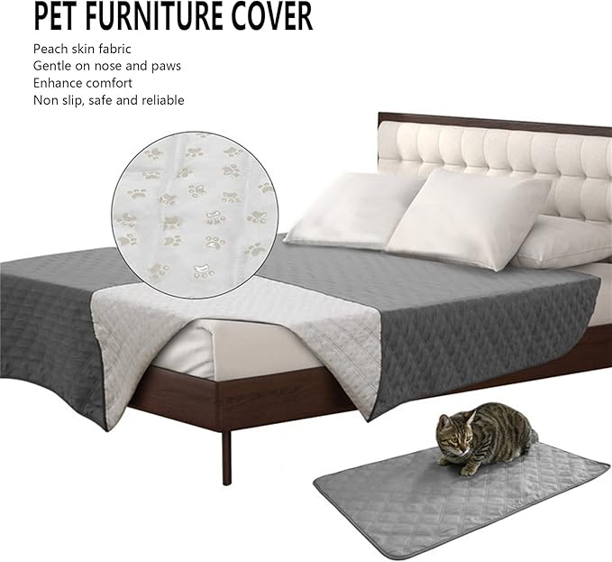 Waterproof Dog Bed Cover Pet Blanket Sofa Couch Furniture Protector for Kids Children Dog Cat,Pet Furniture Cover - Waterproof, Warm, Soft, Machine Washable Dog Sofa Cushion(M:86*82in(218*208cm))
