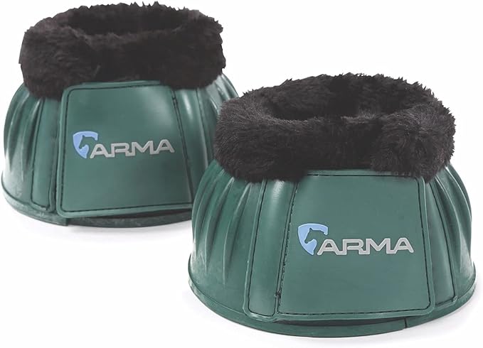Shires Equestrian Equine Horse Arma Fleece Overreach Pink Cob Bell Boots