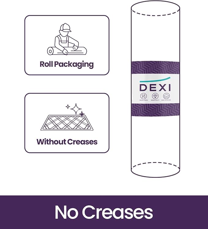 DEXI Ultra Thin Door Mat Indoor Entrance 32x48, Non Slip Rubber Backed Entryway