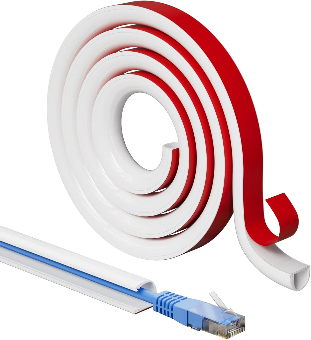 196”Silicone Cord Hider for Wall Mounted TV,Flexible Cord Cover for 1 Wire