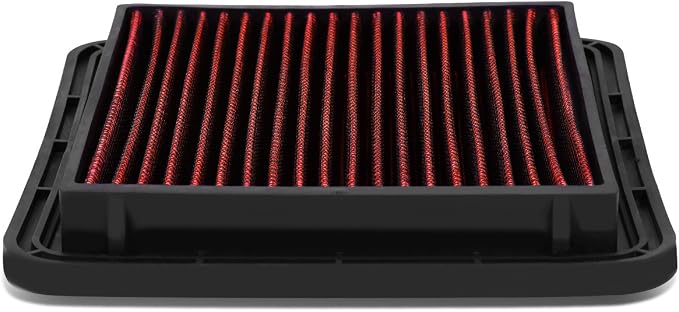 DNA Motoring AFPN-023-RD Clean Air Washable Drop In Panel Air Filter Enhance