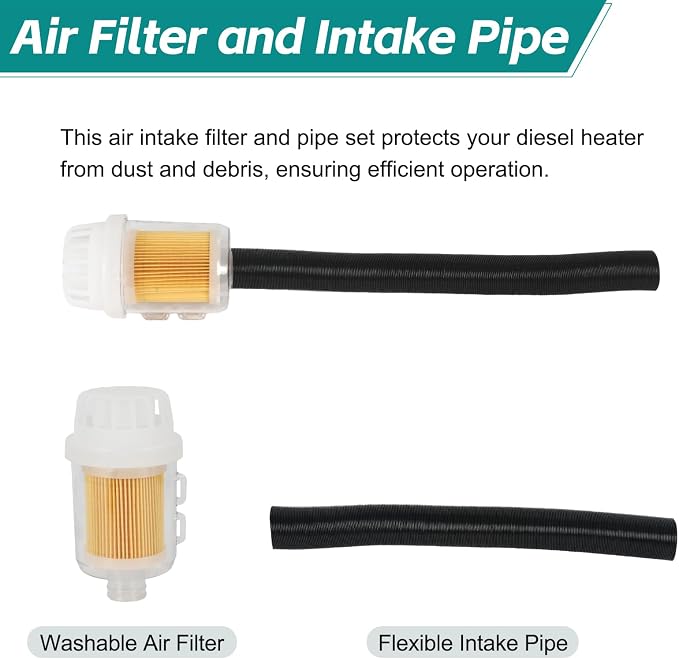 24mm Stainless Steel Exhaust Pipe Air Intake Filter and Pipe Double Wall