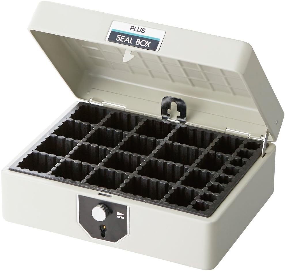 Plus SB-003 37-162 Steel Stamp Box El Gray Large Subject Mark Capacity 124 Pieces
