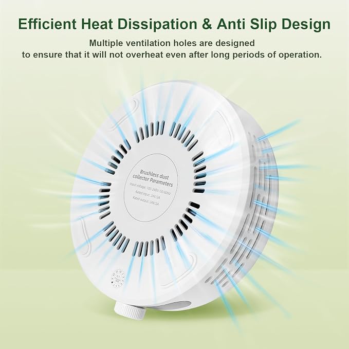 Nail Dust Collector, Compact & Quiet Manicure Vacuum