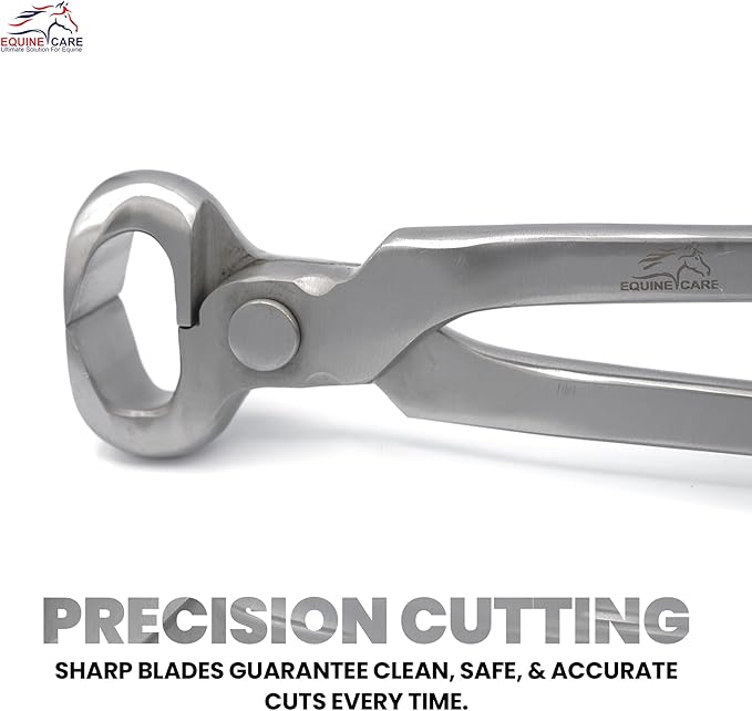 Equine Care Hoof Nippers – Professional Farrier Tools | Chrome Vanadium Steel Hoof Trimmers, Hoof Cutters & Hoof Clippers 10" to 15" for Horses, Ponies, Foals, Donkeys & Livestock (12″ Hoof Nipper)