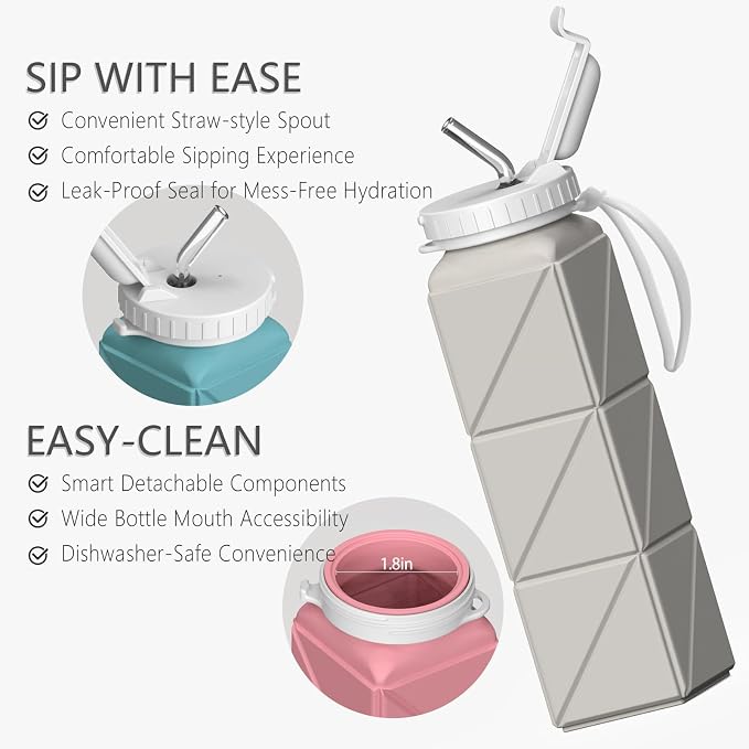 BEAUTAIL Collapsible Water Bottles