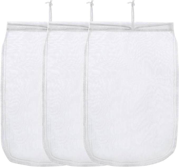 ALEGI Aquarium Filter Media Bag Extra Fine, Reusable 180 Micron Drawstring Mesh