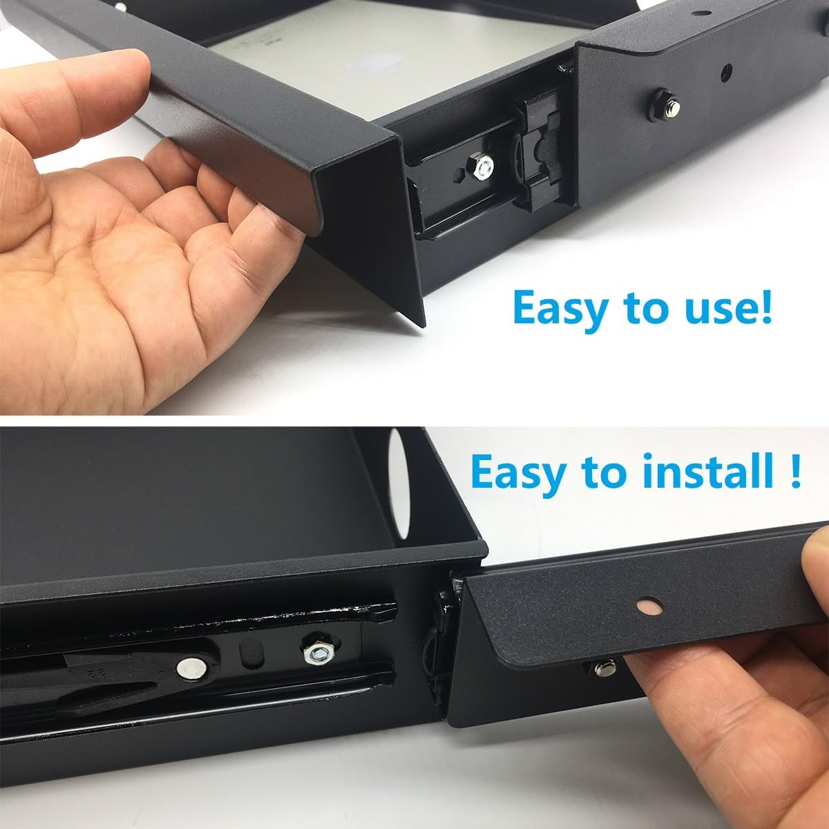 Under Desk Mounted Sliding Pull-out Drawer W 19.2" x D 13.4"