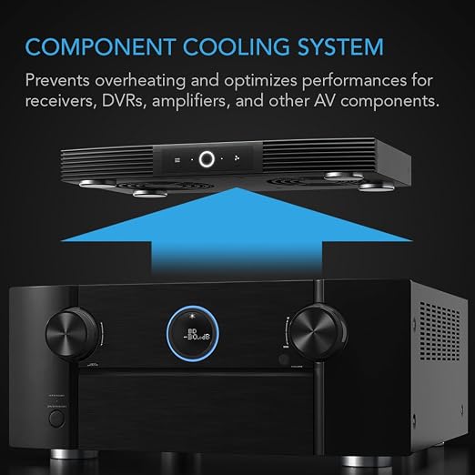 AC Infinity AIRCOM S6, Quiet Cooling Blower Fan System 12" Rear-Exhaust