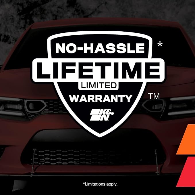 K&N High-Flow Original Lifetime Engine Air Filter: Increase Power: Premium