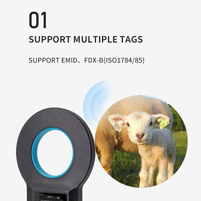800mAh Large Capacity Pet Chip Reader, High Capacity Lithium Battery with Long Standby, Rechargeable Design for Prolonged Daily Practical Use