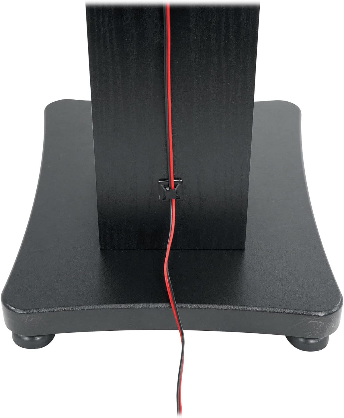 Rockville SS36B Black Wood Grain 36" Solid Home Speaker Stands Pair