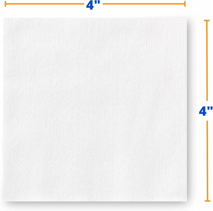 Medline Non-Woven Non-Sterile, Rayon/Poly Gauze Sponge, 4 x 4, 4-Ply (10 Packs of 200)